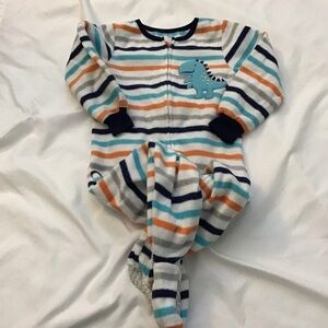 Absorba Dinosaur Fleece Footed Pajamas